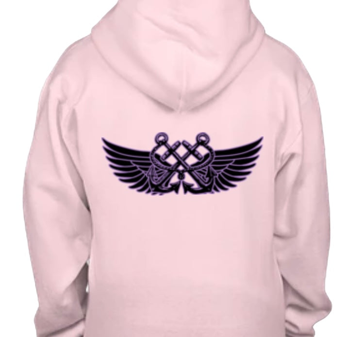 Light Pink Youth Find Balance Hoodie