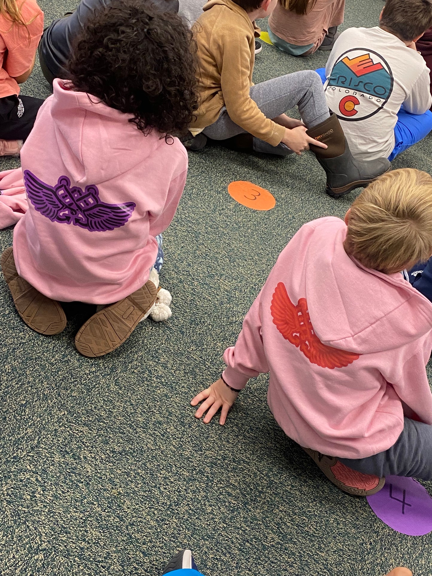 Light Pink Youth Find Balance Hoodie